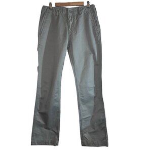 GAP KHAKIS Vintage Standard Fit Mens Mineral Gray Cotton Pants Sz 34x33